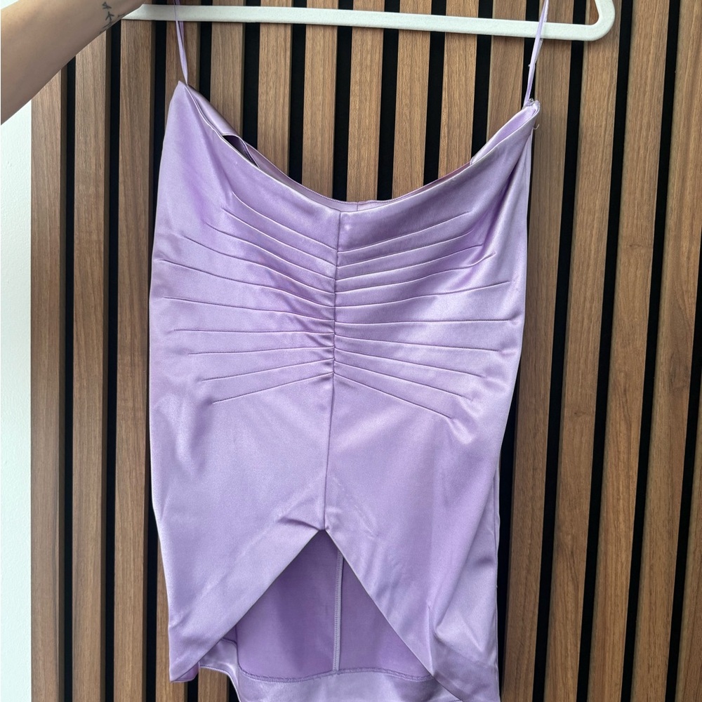Retrofete Lavender Asymmetrical Skirt